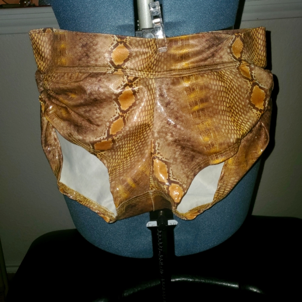 Snake Skin Pole Shorts